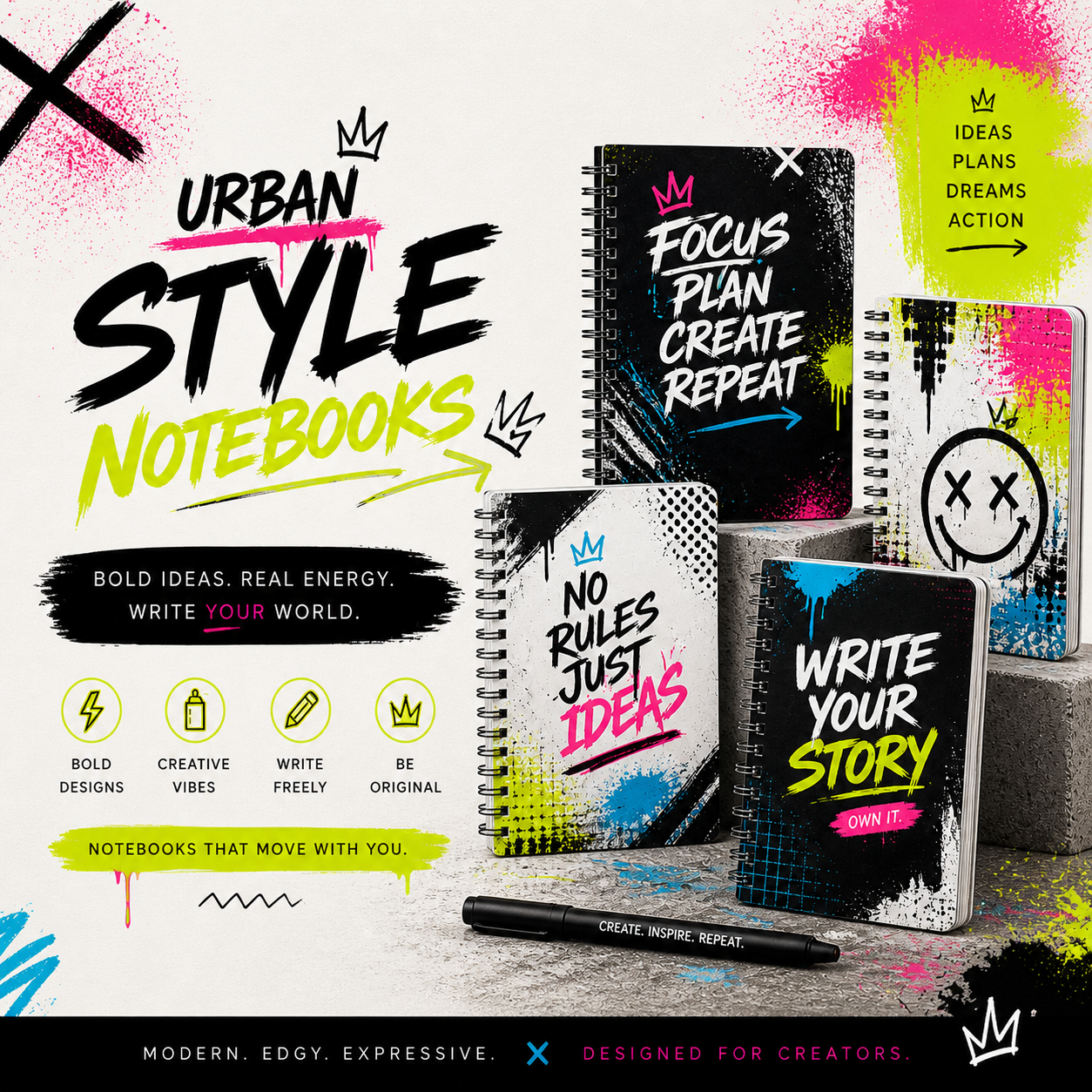 Urban Cool Notebooks