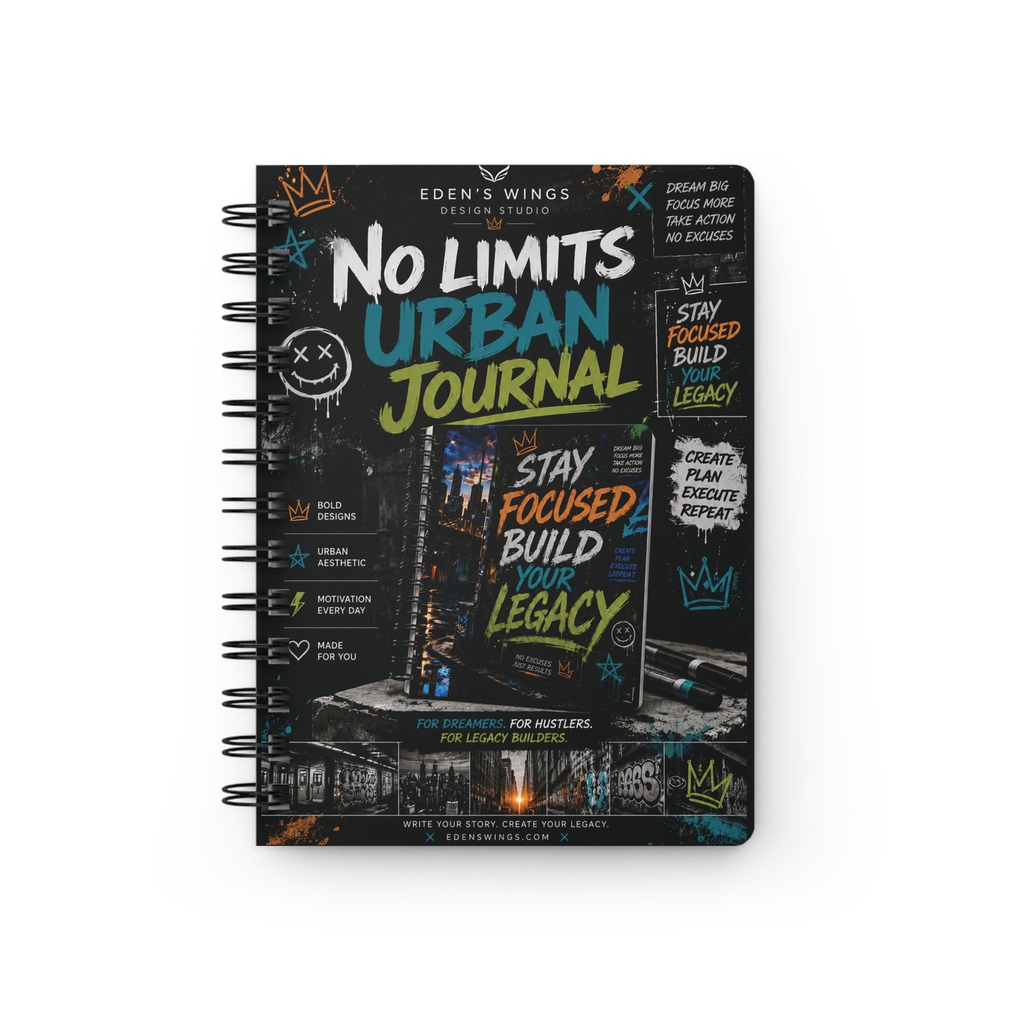 No Limits Urban Journal – Dream Big • Stay Focused