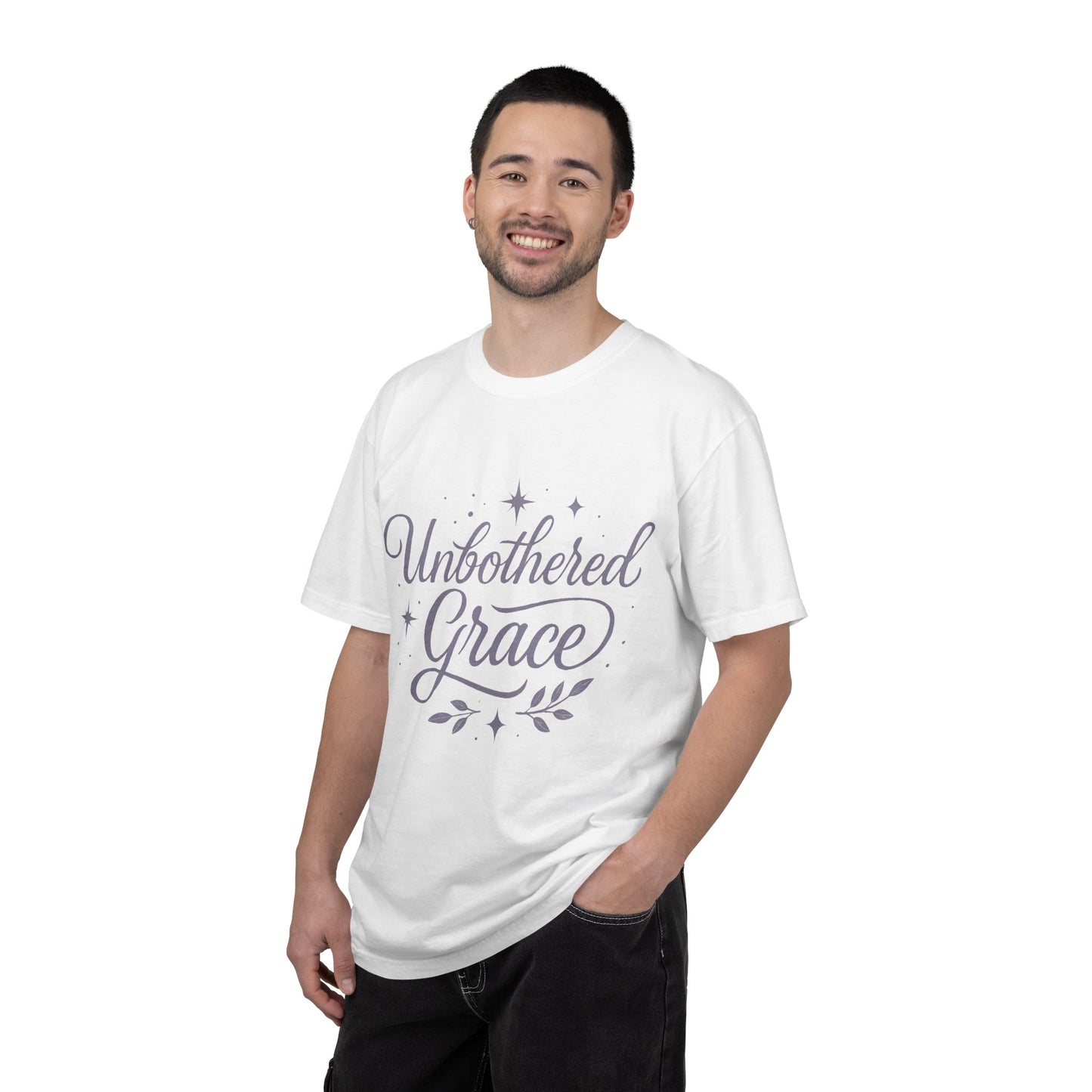 Unbothered Grace T-Shirt — Inspirational Script Christian Tee