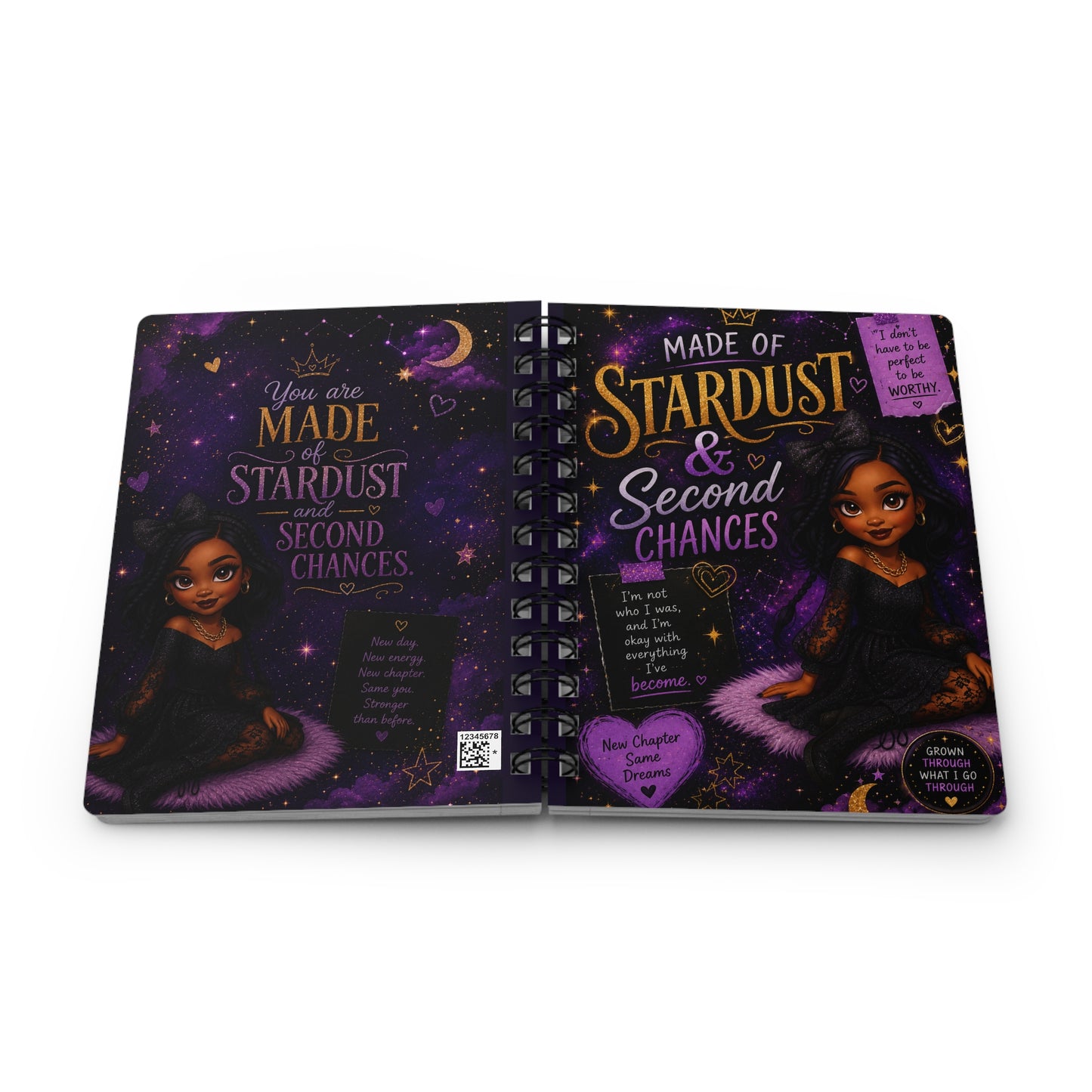 Made of Stardust & Second Chances Spiral Journal