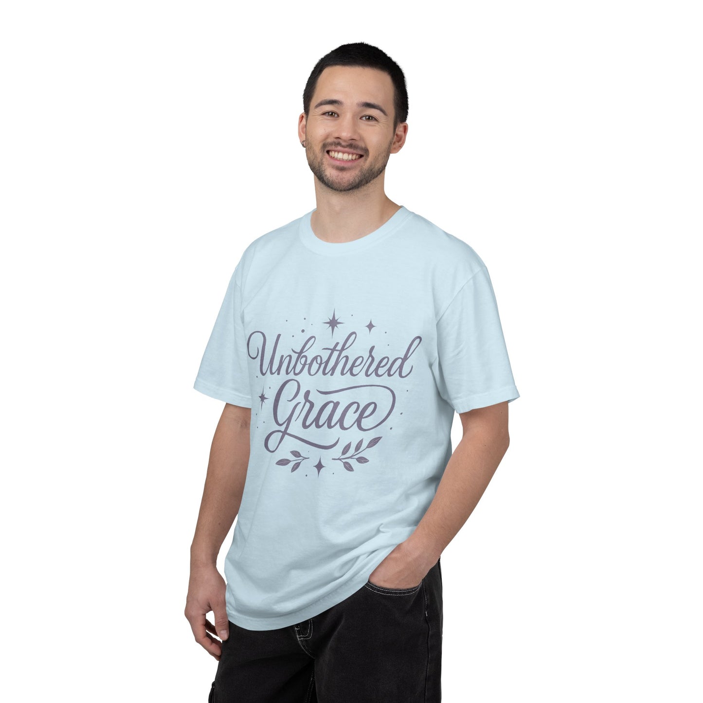 Unbothered Grace T-Shirt — Inspirational Script Christian Tee