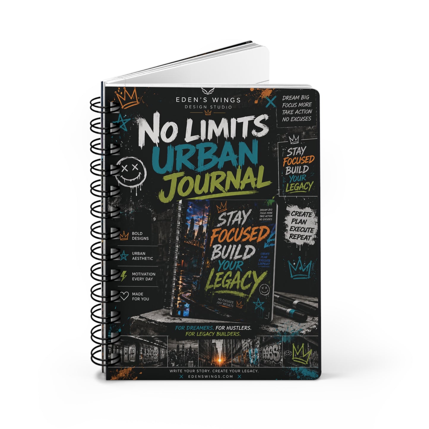 No Limits Urban Journal – Dream Big • Stay Focused