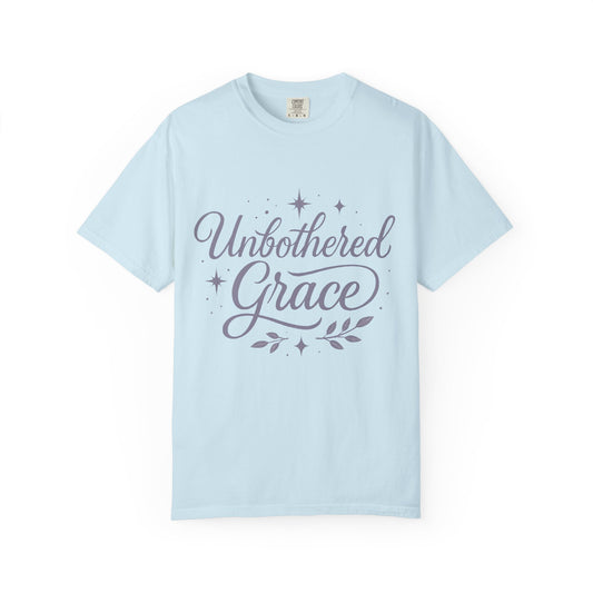 Unbothered Grace T-Shirt — Inspirational Script Christian Tee