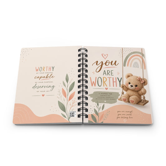 You Are Worthy Spiral Journal