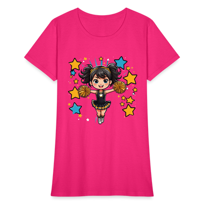 T-Shirt - Unleash Your Inner Cheer - fuchsia